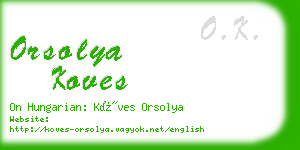 orsolya koves business card